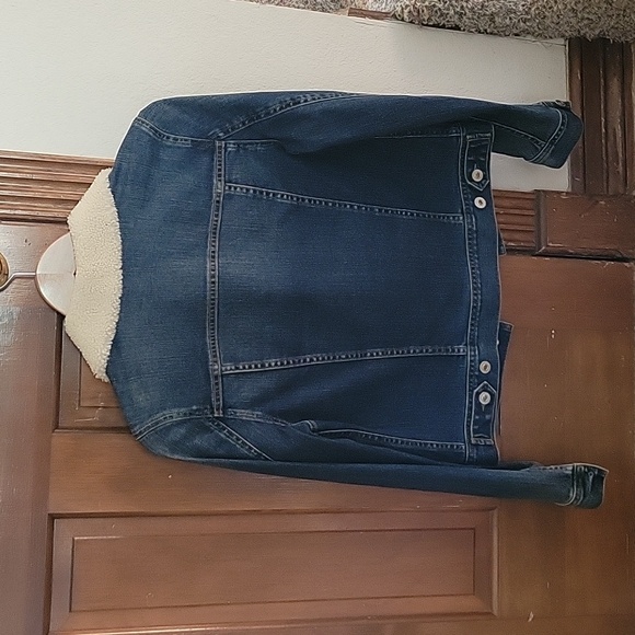 AG Adriano Goldschmied jean jacket with sherpa collar - Picture 7 of 9